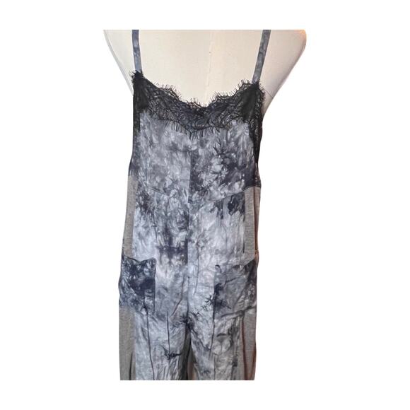 Anthropologie POL tie dye lace jogger jumpsuit loungewear boho lounge M pockets - Picture 9 of 13